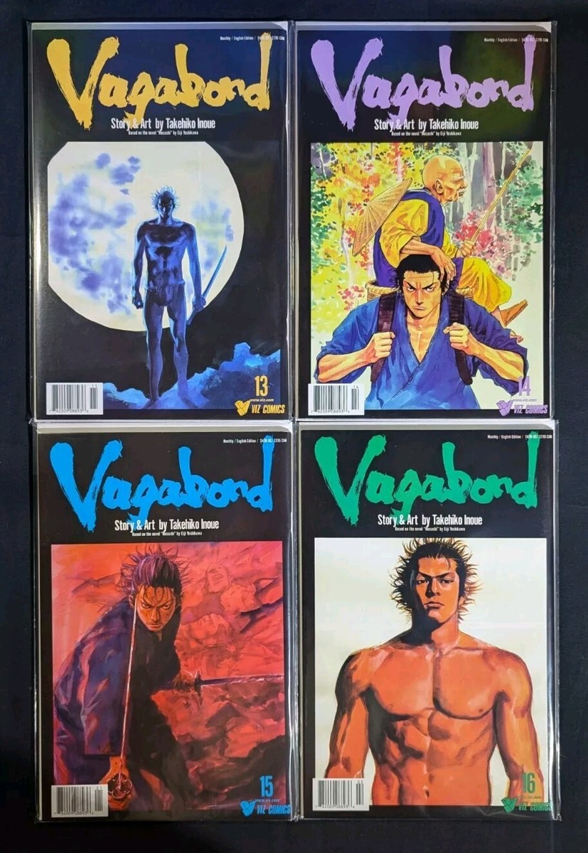 Vagabond #1-16 Complete Set Takehiko Inoue Viz Comics HTF