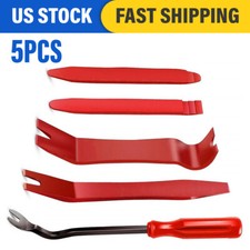 Plastic Trim REMOVAL Pry Tool fits Car Radio Panel Door Dash Clip Fastener RED