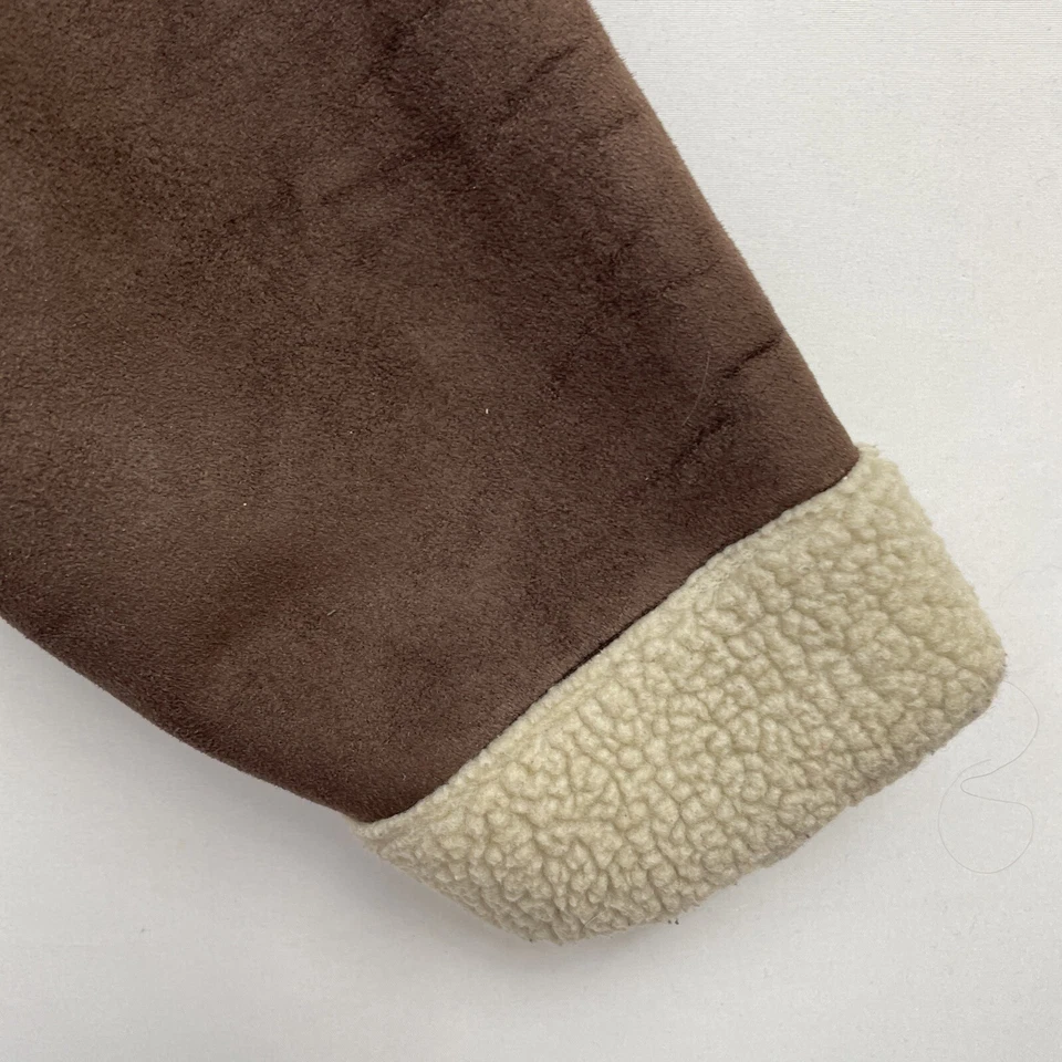 Hanna Andersson девочек 160 14-16 искусственной кожи стриженный мех куртка шерпа - Изображение 4 из 4