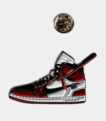 Jordan 1 Off White Nike Sneakerhead enamel Lapel Hat Pin Nike pins for bookbag