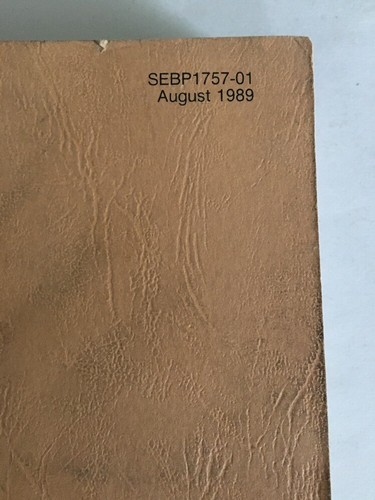 Caterpillar CAT 950E Wheel Loader Parts Manual Book SEBP1757-01 August 1989 - Picture 4 of 12