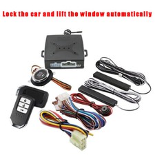 Car Keyless Entry Engine Start Alarm System Push Button Remote Starter Stop Kit