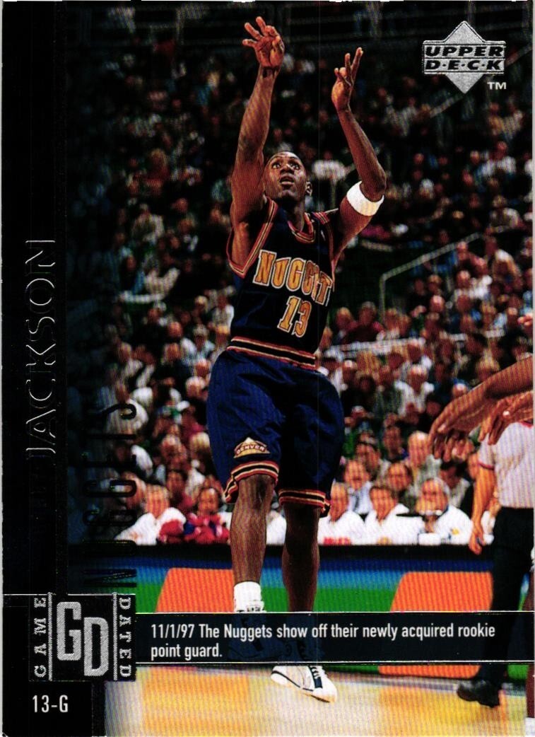 1997-98 Upper Deck Game Day Bobby Jackson #210 Lot of 2 Rookie RC Nuggets NrMt