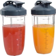 2 x Flip Top Lid Compatible with 600w/ 900w NutriBullet Blender 32/24/18OZ Cups