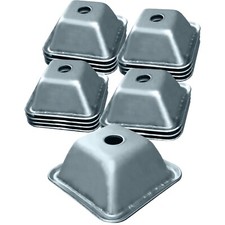 12x STILLAGE PALLET STACKING FEET, HEAVY DUTY, 2.5MM THICK STILLAGE FEET
