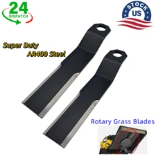 2X For Skidsteer Mower King Brush Hog AR400 Steel Blades Rotary Grass Cutter