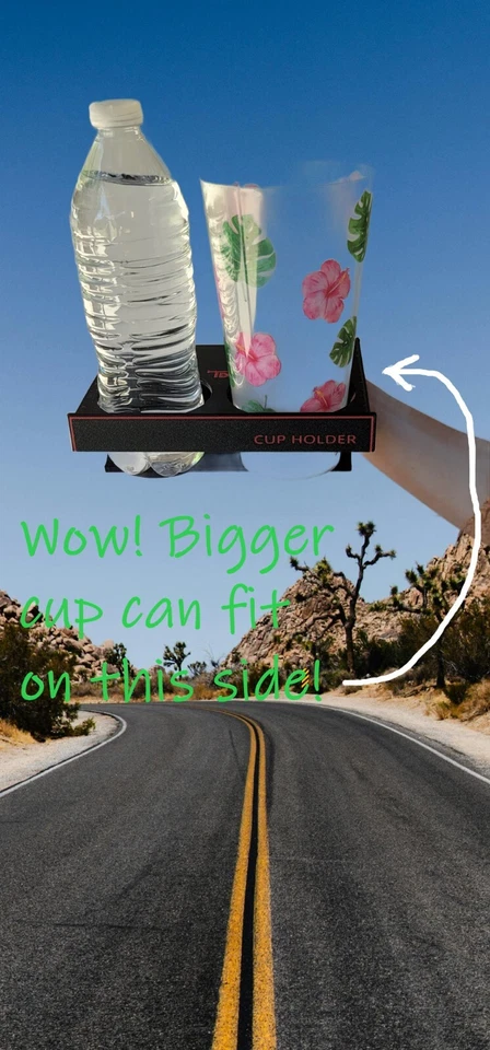 Portavasos con soporte de tamaño mediano, camioneta Toyota Hilux 1989-1995 y 4Runner Foto 2 de 4