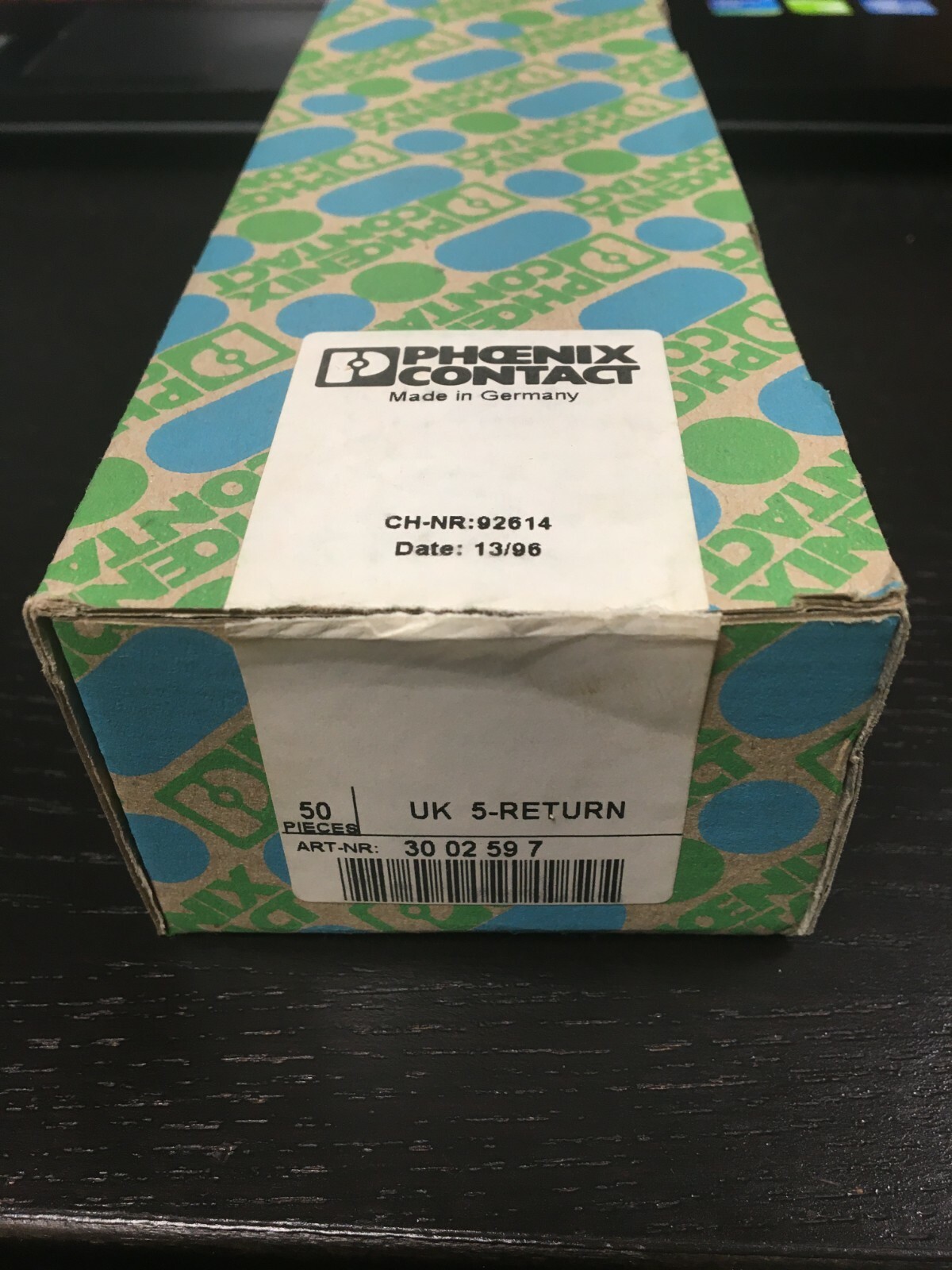 NEW PHOENIX CONTACT UK 5-RETURN TERMINAL BLOCKS BOX OF 50 *FREE SHIPPING*