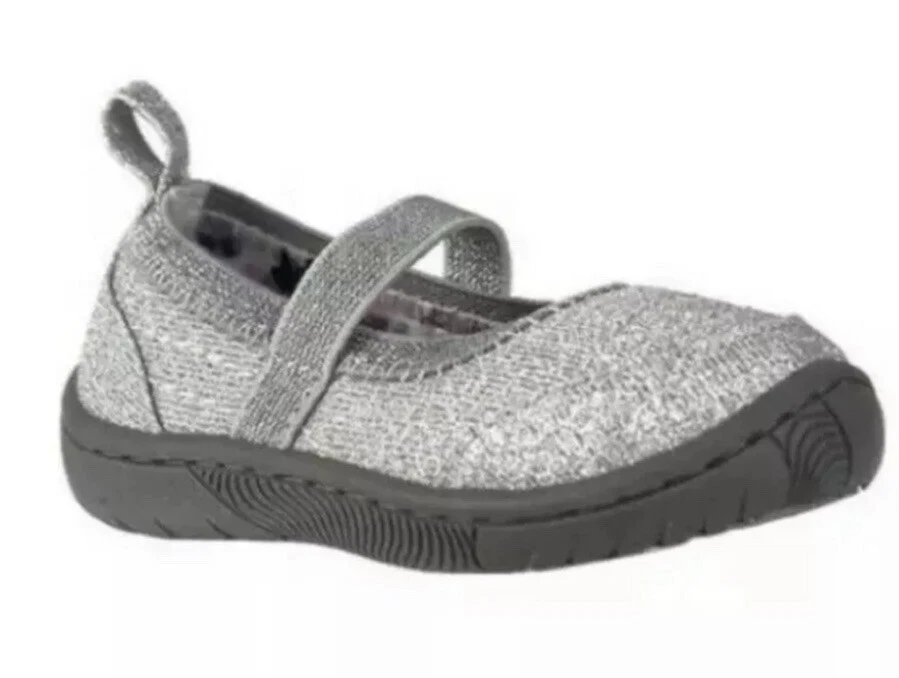 Zapatos Mary Jane Garanimals para niñas pequeñas brillantes 2, 3, 5, 6, Foto 3 de 4