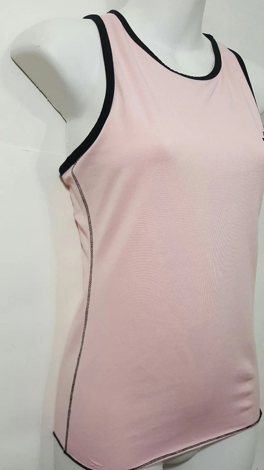 Top deportivo Kinesis rosa sin mangas espalda de corredor talla mediana cuello redondo forrado Foto 4 de 4