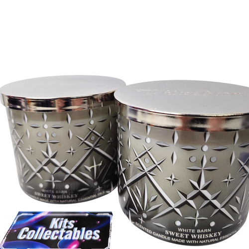 Bath & Body Works SWEET WHISKEY Scented 3 Wick Candle 14.5 Oz NEW x2