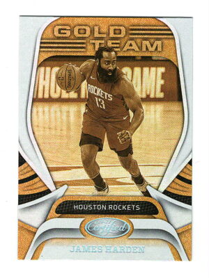 James Harden 2020-21 Certified Gold Team #20 Insert Card