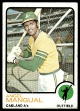1973 Topps Angel Mangual Oakland Athletics #625