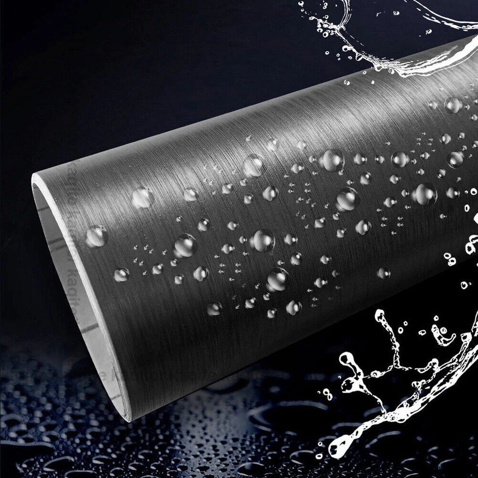 Matt Brushed Aluminum Vinyl Wrap Car Film Self-adhesive Sticker Scratches Film  - Image 3 of 4