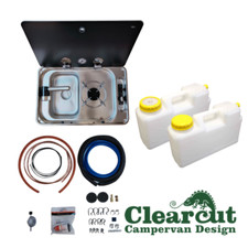 CAN FL1324 Campervan Motorhome Boat Small Hob & Sink 12l Water & Full Pod Kit 