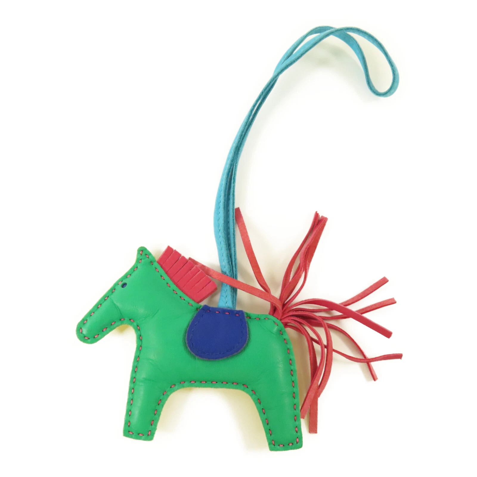 HERMÈS HERMES Rodeo PM Cinturino Charm Milo Pelle Giallo Verde Blu Viola Rosso