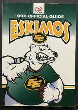 1996 Edmonton Eskimos CFL Media Guide Signed Auto Inside Pages x46 Ron Lancaster