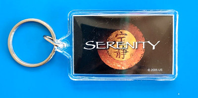 SDCC Keychain Firefly Serenity Movie Promo, Browncoats! 2005, Acrylic NEW!