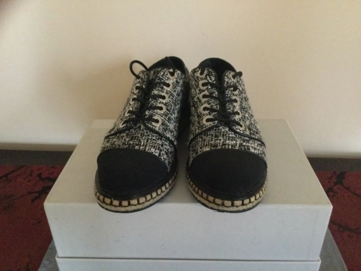karl lagerfeld tweed shoes