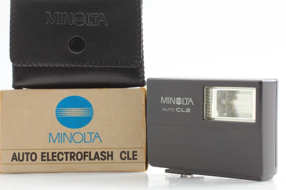 Tested [NEAR MINT w/ Box] MINOLTA CLE Auto Electro Flash TTL Strobe From JAPAN - Image 2 of 4