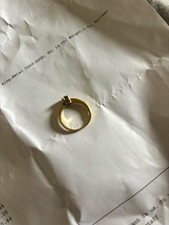 18ct Yellow Gold Hallmarked Round Diamond Solitaire Engagement Ring Size Y 1/2