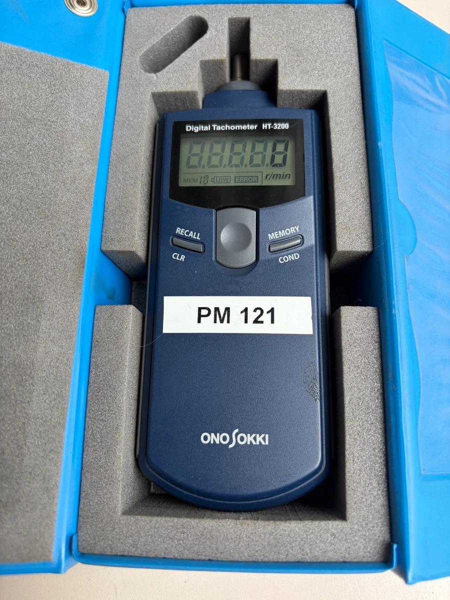 ONO SOKKI HT-3200 Tacómetro de mano digital cuentarrevoluciones Made in Japan