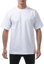 Pro Club Men's Heavyweight Cotton Short Sleeve Crew Neck T-Shirt FREE SHIPPING!