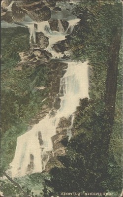 Killarney Wasserfall Irland Vintage Postkarte L&C Valentine Dublin Panoramablick