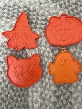 Vintage Set of 4 Hallmark Cards Halloween Coo...