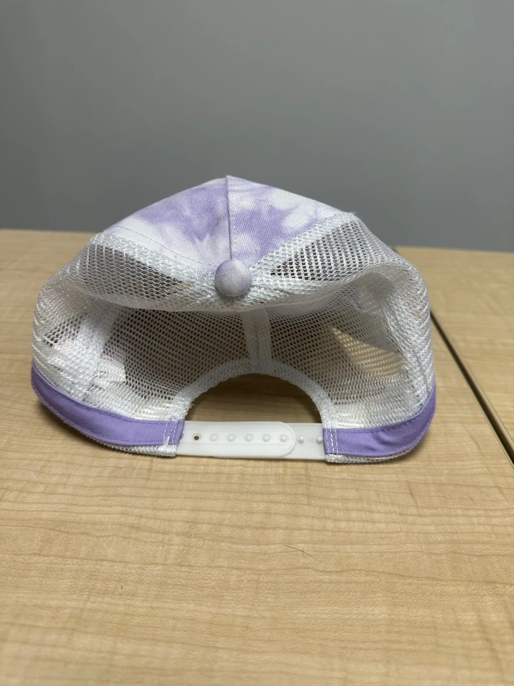 Gorra de malla Justice Girls púrpura blanca tie dye brillo logotipo camionero Foto 4 de 4