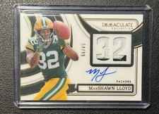 MarShawn Lloyd Rookie Patch Auto /99 - 2024 Panini Immaculate Green Bay Packers