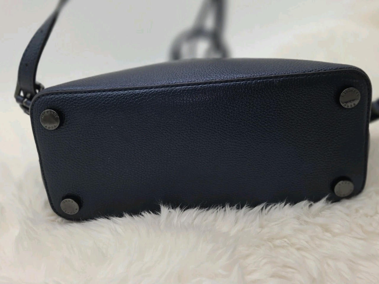 Michael Kors Adele Leather Medium Backpack Midnig… - image 9