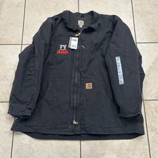NWT Carhartt Sherpa Lined Duck Coat Jacket- Sz 3XL - C61 BLK NEW