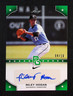 2015 Leaf Perfect Game National Showcase Green /10 Riley Hogan #PG-RH2 Auto