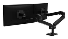 Ergotron 45-686-292 LX Pro Desk Mount Dual Stacking Arm (Matte Black) NIB