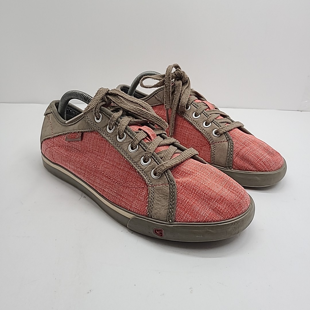 Sneaker bassa KEEN Arcata gomma vulcanizzata rosa rosso tela scamosciata donna 10 5