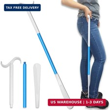 35.5 Inch Long Handled Shoe Horn, Dressing Stick, Sock Remover Aid Helper - Vers