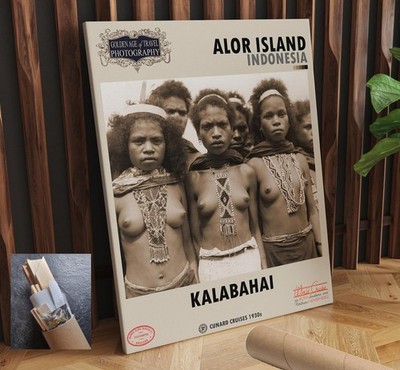Indonesia Kalabahai Alor Island Holiday CANVAS WALL ART 24x30 in