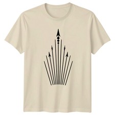 Modern Geometrisch Abstrakt Pfeil Design T-Shirt Geometrisch Abstrakt Kunst