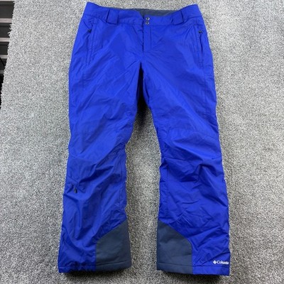 Columbia Bugaboo Snow Pants Women's XL Blue Ski Snowboard Omni Heat Insulated