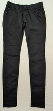 Miss Me Jeans Women  s Size 28 Black Skinny Dark Wash Low Rise Rhinestone Bling