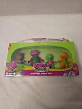 Fisher Price-Barney's World: Barney Hey Friends Figure 4-Pack 2-2 Pack Toy NEW