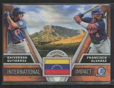 Francisco Alvarez Daiverson Gutierrez 2024 Bowman Chrome # International Impact