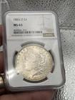 1883-O Morgan Silver Dollar NGC MS63 Toned