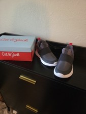 Toddler Gray Slip-On Sneakers Gray Red - Cat Jack Size11