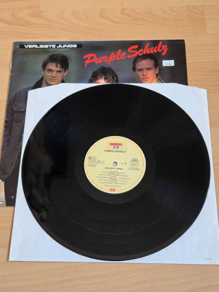 LP Purple Schulz - Verliebte Jungs EMI 1C 066 14 7034 1 Vinyl - Bild 3 von 4