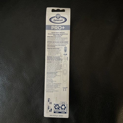NEW ARM & HAMMER Spinbrush PRO+ Deep Clean Battery Operated Toothbrush - Picture 2 of 2