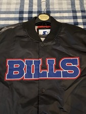2025 Buffalo Bills Starter Bomber Jacket - London Mafia 3XL Black - Union Jack