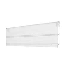 Clear Plastic Bathroom Medicine Cabinet Shelf 12.875"x3.625"