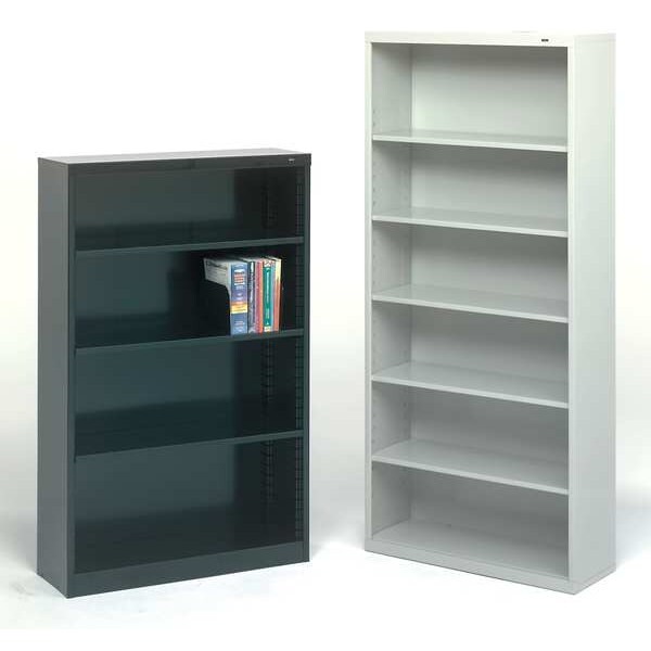 Tennsco B-78Cp 6-Shelf Stationary Bookcase, 78"X34-1/2" Champ/Putty
